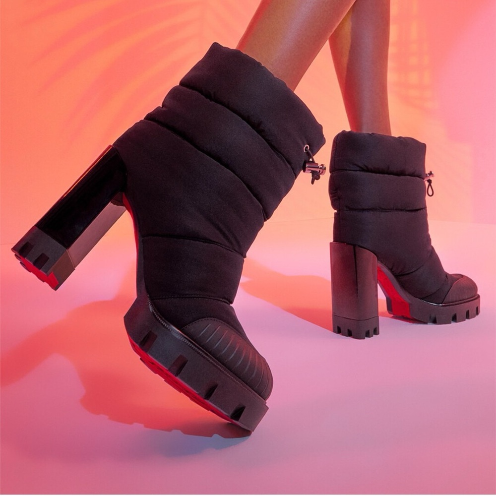 Christian Louboutin Oriona Lug Boots. NWT